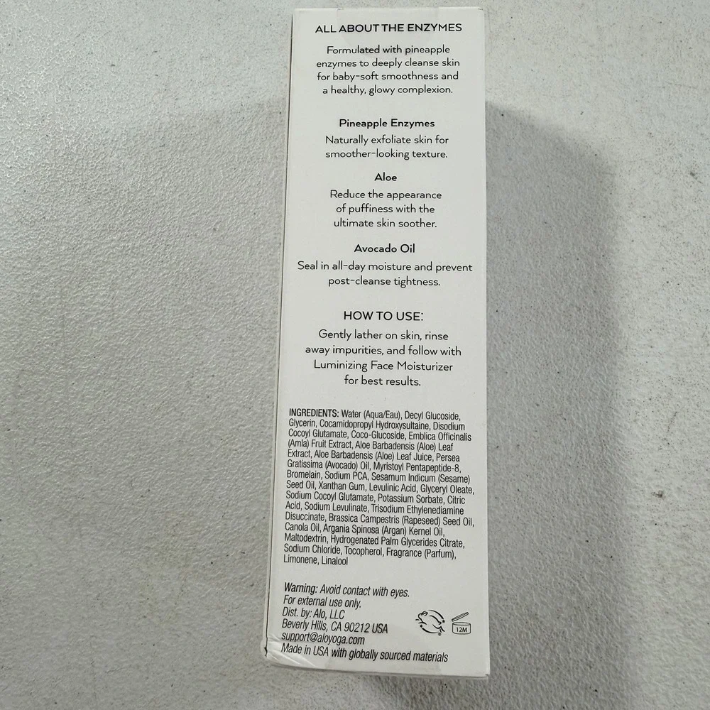 ALO Wellness System Enzyme Facial Cleanser 3.2oz/ 95mL -NIB